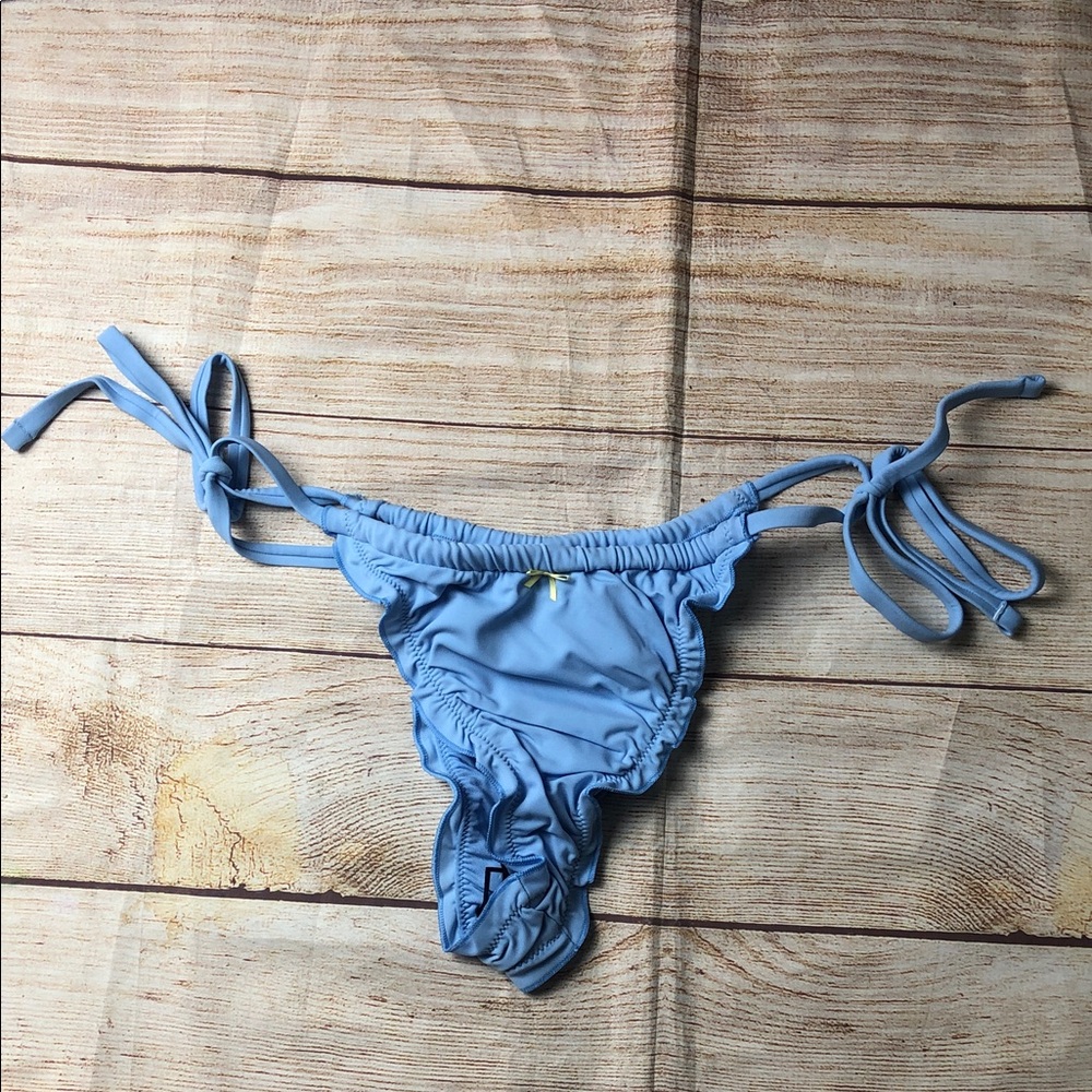 NWT Frankie's Bikinis x PINK Sky Blue Bottom